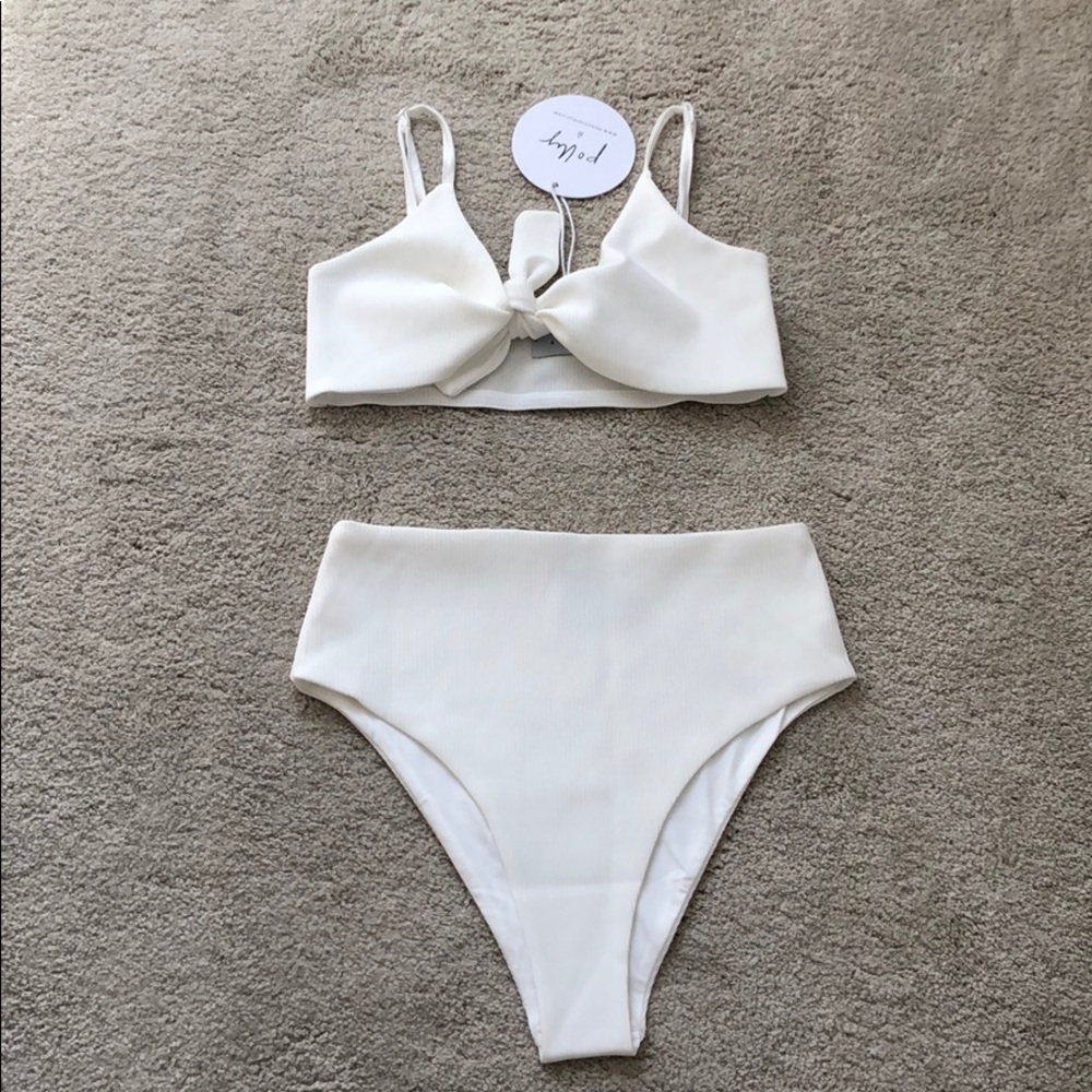 PRINCESS POLLY White Tie Bikini